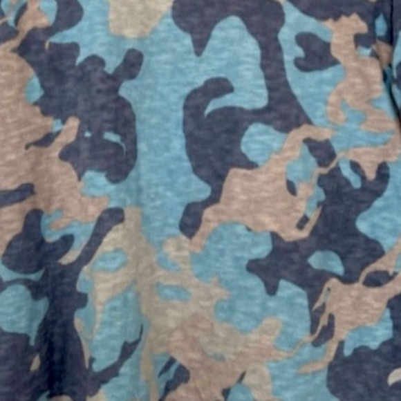 LOGO |  Long Sleeve Top ( L) Blue Camo - Picture 3 of 6
